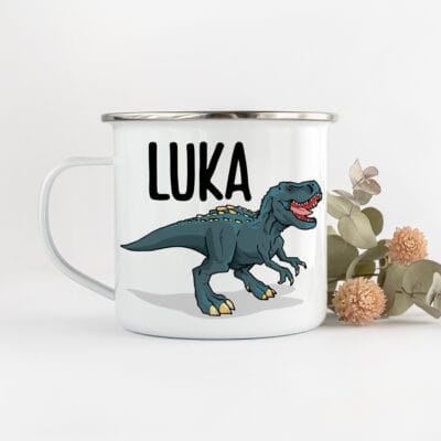 Emajliran lonček - Dinozaver - Različni motivi