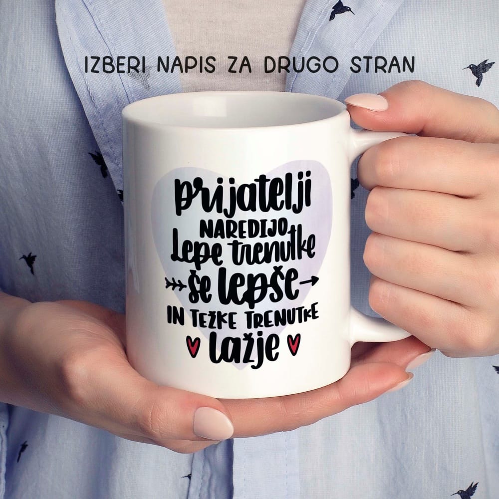 Skodelica za prijateljico - Personalizirana - BESTIES - slika 2