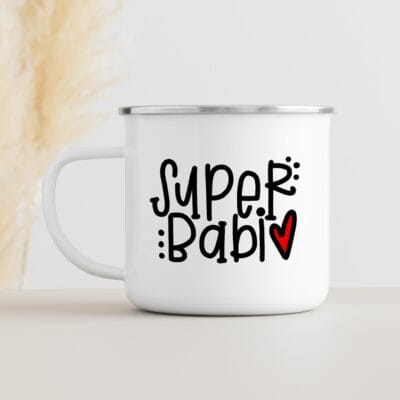 Emajliran lonček - Super BABI