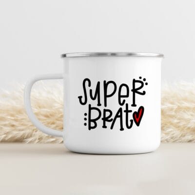 Emajliran lonček - Super BRAT