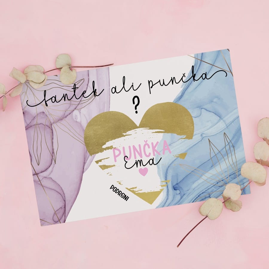 Vizitka spraskaj in preberi - Fantek ali punčka? - Spol in ime