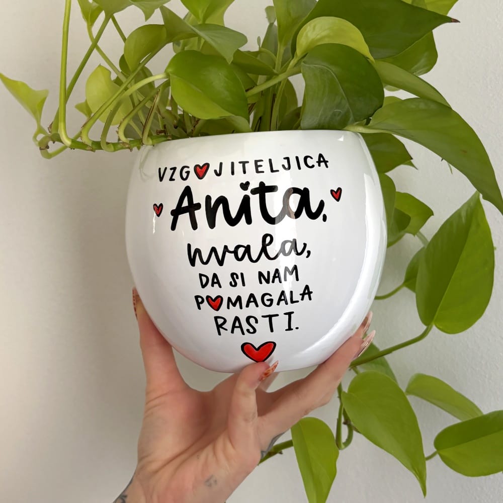 Lonček za rože - Hvala, da si nam pomagala rasti z imenom - Vzgojiteljica || Učiteljica