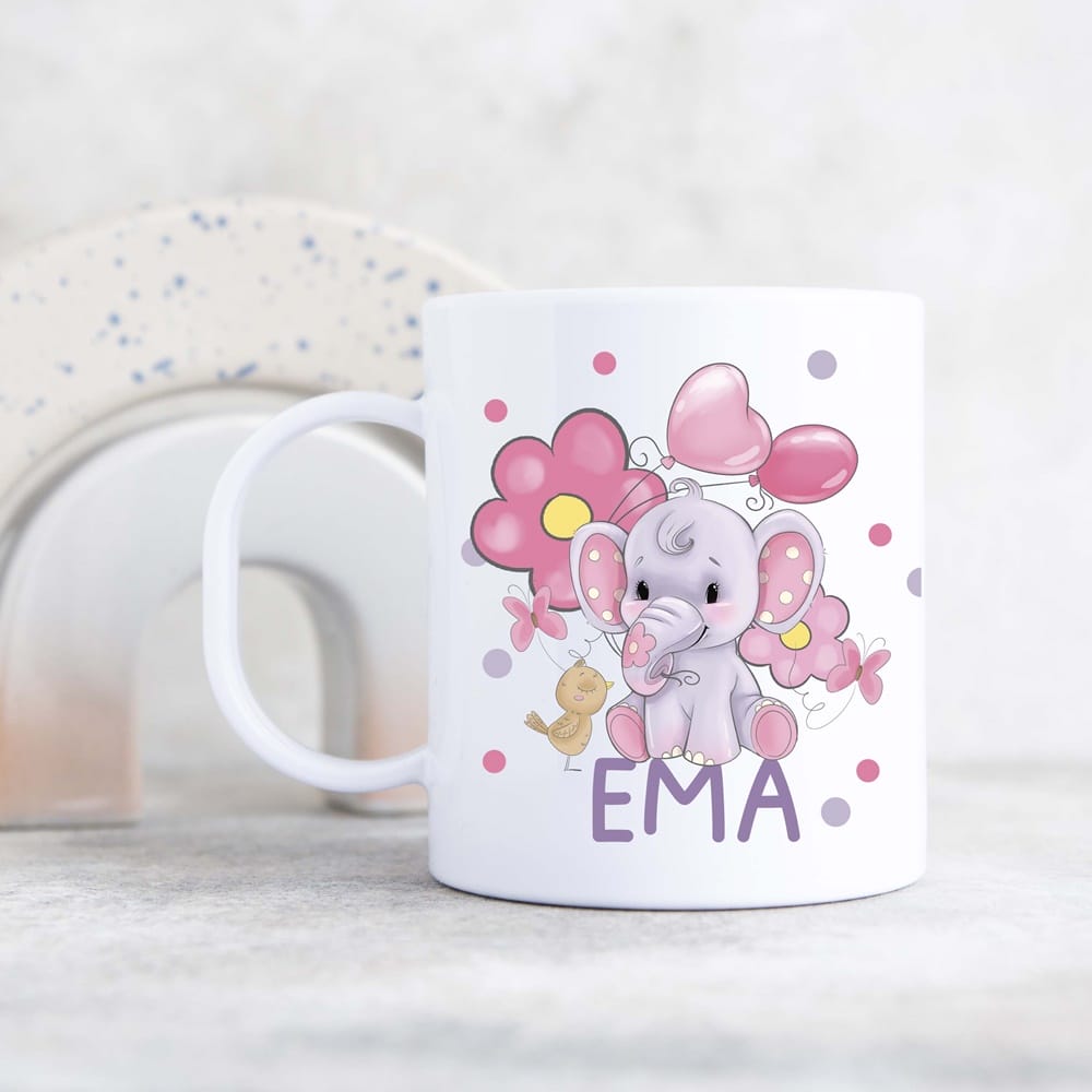 Emajliran lonček ali plastična skodelica - Punčka - Različni motivi