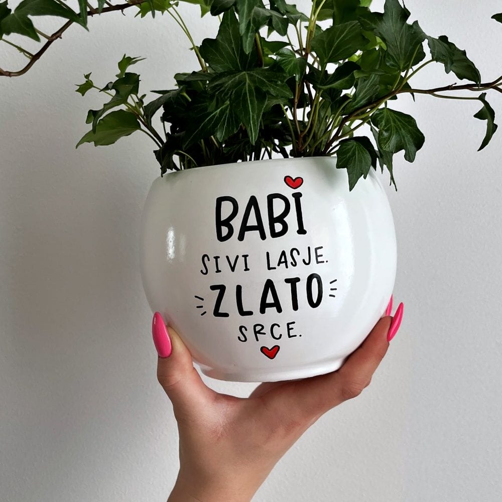 Lonček za rože - Babi zlato srce - slika 2