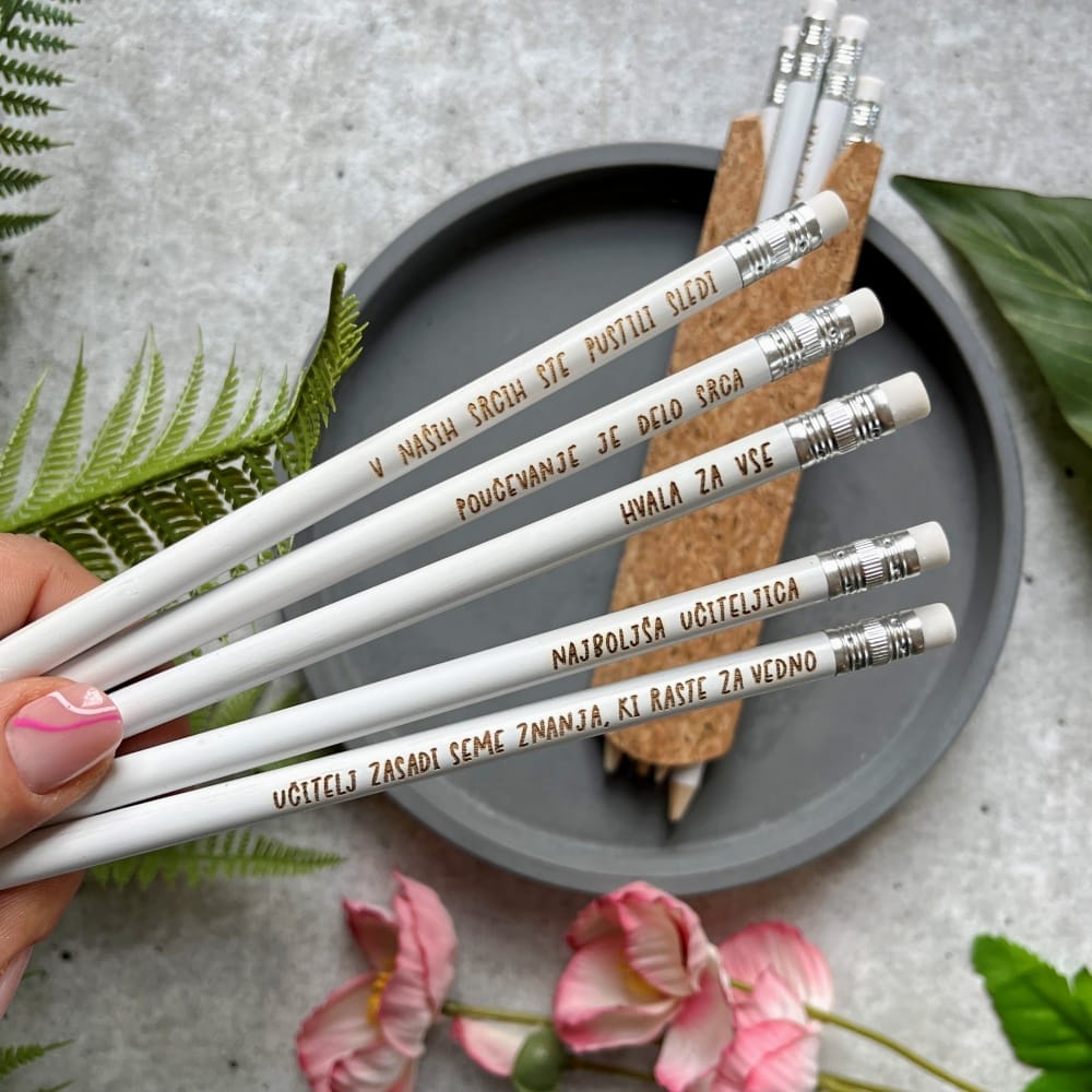 Komplet lesenih svinčnikov - UČITELJICA