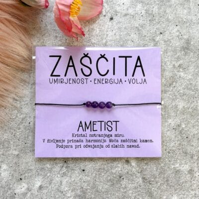 Zapestnica Zaščita - Ametist