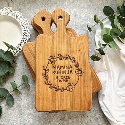Deska za rezanje - Češnja Unikat - Mamina kuhinja je srce doma