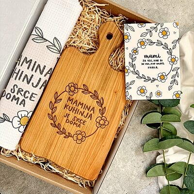 Premium Darilni Paket - Mamina kuhinja je srce doma - Darilo za mami