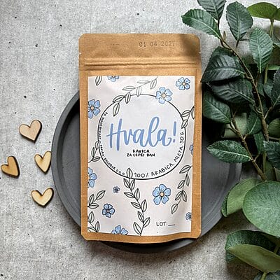 Kavica Zate - Hvala!- Kolekcija Spominčice